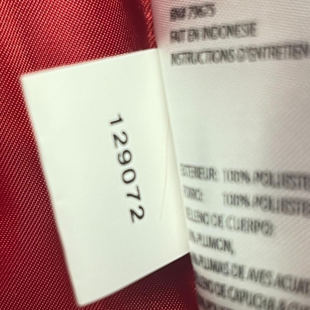 Michael Kors Womens S Quilted Puffer Vest Detachable Hood Red Down Fill NWOT - Picture 12 of 16